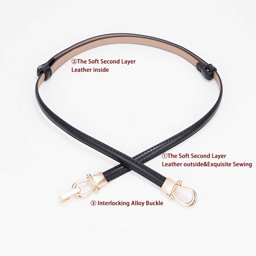 Ai Ag Women's Slim Leather Belt Retro Style for Dresses Sweaters Casual Outfits